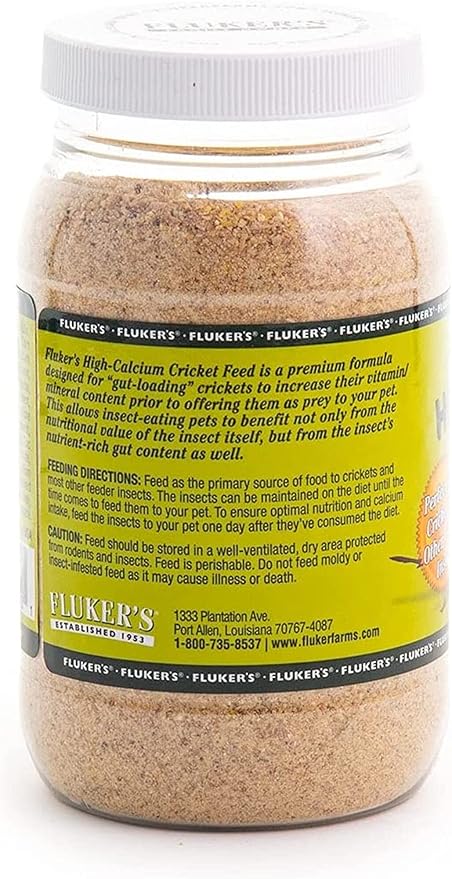 DBDPet Fluker's High Calcium Cricket Diet 11.5oz - Includes Attached Pro-Tip Guide