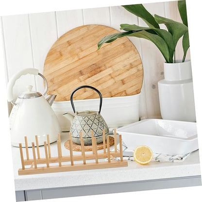 Plate Storage Rack Kitchen Dishware Basket Sink Dish Drainer Kitchen Utensil Holder Dish Drying Rack Plate Holder for Cabinet Plate Drying Rack Dishes Organizer Rack Khaki