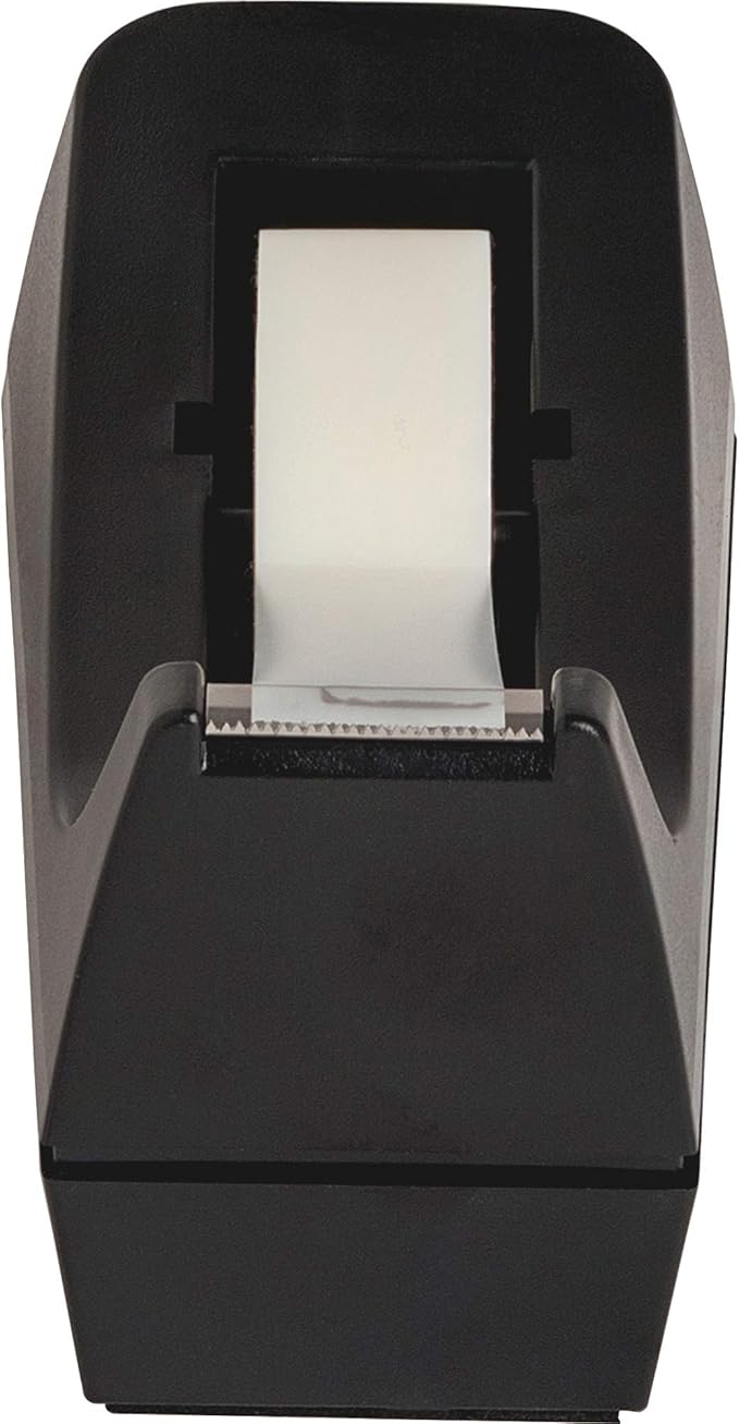 Business Source Standard Desktop Tape Dispenser, Black, 1 in (BSN32954)