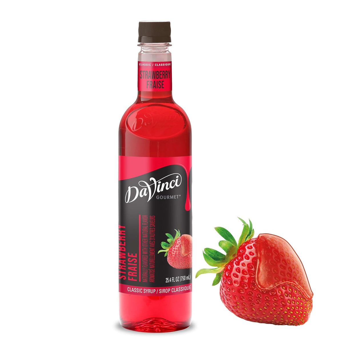DaVinci Gourmet Classic Strawberry Syrup, 25.4 Fluid Ounces (Pack of 1)