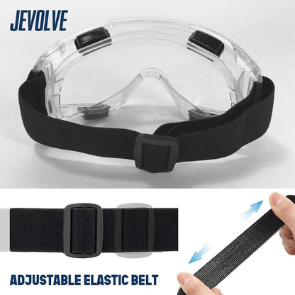 1 Pc Anti Fog Safety Goggles Over Glasses | Protective Safety Goggle with Clear Bullet Proof Lens and Air Vent | Adjustable Strap Eye Protection Lab Goggles