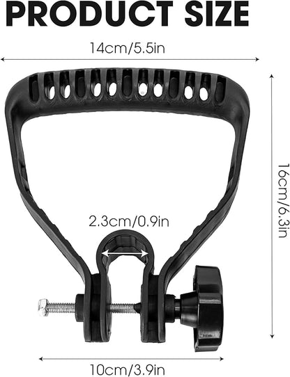 Universal Handle Bar: Loop Mounting Hardware Kit for String Trimmer Grip, Replacement for Weedeater Garden Lawn Cutter (Black)