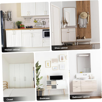 Mipcase 4sets Overlay Soft Close Cabinet Hinges Semi-Concealed Door Hinges for Easy Installation Cold-Rolled for Kitchen and Furniture Applications