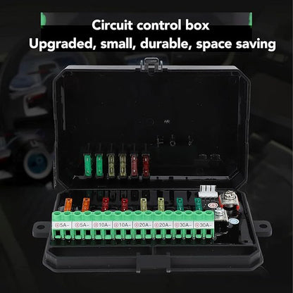 8 Gang Switch Panel Control, Waterproof High Power Light Switch System, Ideal for off road vehicles, ATVs, UTVs, SUVs, cars, trucks, boats
