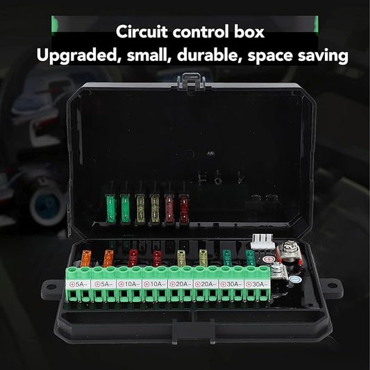 8 Gang Switch Panel Control, Waterproof High Power Light Switch System, Ideal for off road vehicles, ATVs, UTVs, SUVs, cars, trucks, boats
