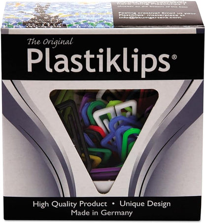 Baumgartens LP0600 Plastiklips Paper Clips, Large, Assorted Colors, 200/Box