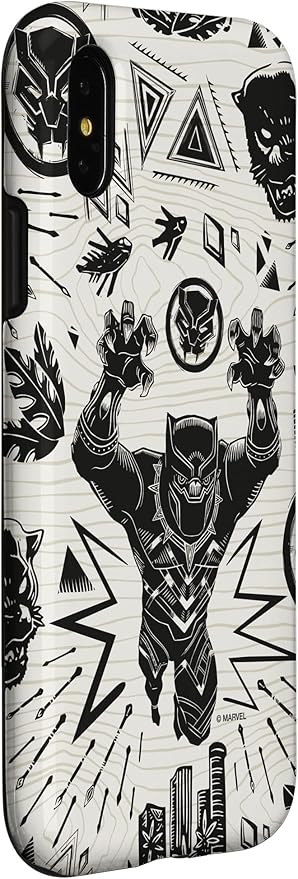 iPhone XXS Marvel Black Panther Wakanda Forever Inked Case