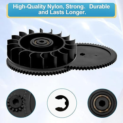 9-100-1132 Drive Train Gear Kit for Zodiac Polaris 360, 380, Vac-Sweep 360  380 Pool Cleaner, Pool Cleaner Drive Gear Rebuild Replacement Parts with Turbine Bearing
