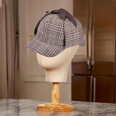Vintage Plaids Baseball Hat with Double Brims Adjustable Breathable Cotton Hat for Stylish and Practical Wear