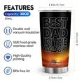 34HD Gifts for Dad, Dadalorian Tumbler with Lid 20 oz Stainless Steel, Father Drinking Cup, Star Dad Merch, Daddy Birthday Gifts from Daughter, Son, Wife