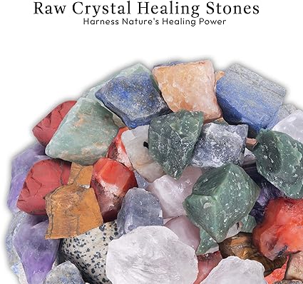 Seven Chakra Crystal, Assorted Crystals, Raw Crystals Bulk, Crystal Rock, Bulk Crystals, Quartz Crystals, Large Crystals, Reiki Gemstones, Rocks and Crystals - Crystals and Healing Stones 1 LB