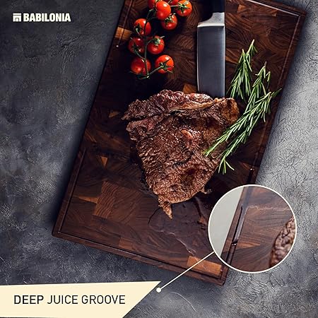 American Black Walnut Cutting Board (ExtraThick 1.7"), Premium Quality  Professional Butcher Block. Heavy Duty End Grain Wood Chopping Board (Oil bottle  Plate included)