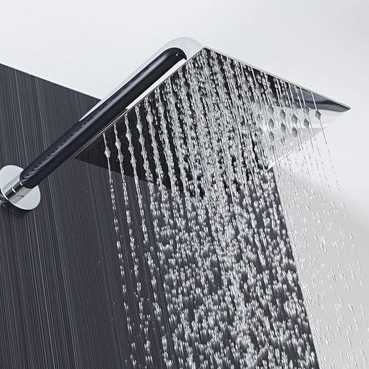 Voolan Rain Shower head, High Pressure Shower Head Made of 304 Stainless Steel, Relaxed Shower Experience Even at Low Water Flow and Pressure (10" Chrome)