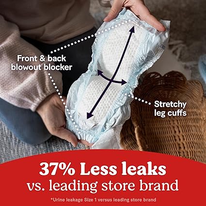 Huggies Size 1 Diapers, Little Snugglers Diapers, Size 1 (8-14 lbs), 198 Count (6 Packs of 33), Packaging May Vary