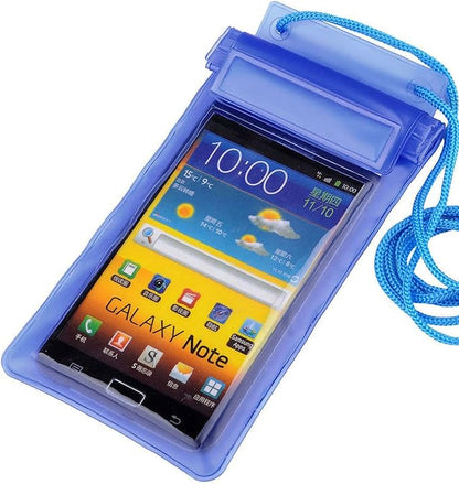 Universal Waterproof Phone Pouch Dry Bag, 4.5 x 10.2 Inches, Blue