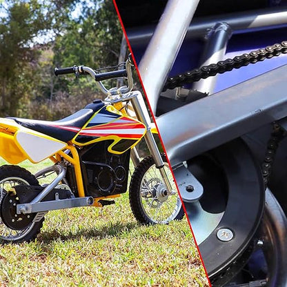 KAMIER 25 Roller Chain 132 Link with Drive Chain Breaker for Razor MX500 MX650 SX500 Mcgrath Dirt Rocket Bike Off Road Motocross Pit Bike Kids Electric Scooter Moped Mini Pocket Bike Heavy Duty Parts