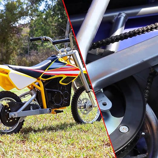 KAMIER 25 Roller Chain 132 Link with Drive Chain Breaker for Razor MX500 MX650 SX500 Mcgrath Dirt Rocket Bike Off Road Motocross Pit Bike Kids Electric Scooter Moped Mini Pocket Bike Heavy Duty Parts