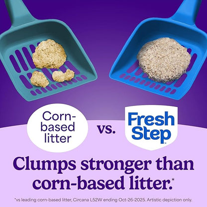 Fresh Step Advanced Ever Fresh Multi Cat Clumping Cat Litter, 16 lb., 2 Pk Ultra Absorbent to Last Longer, Scented with Febreze Freshness, Lowest Dust Formula, Compatible with Most Auto Litter Boxes