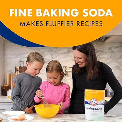 ARM  HAMMER Baking Soda Made in USA, Ideal for Baking, Pure  Natural, 2.7lb Bag