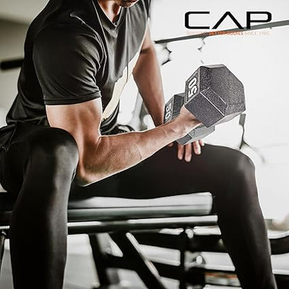 CAP Barbell Cast Iron Hex Dumbbell  Multiple Options (45)