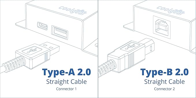 4ft. Black USB 2.0 A to B Device Cable