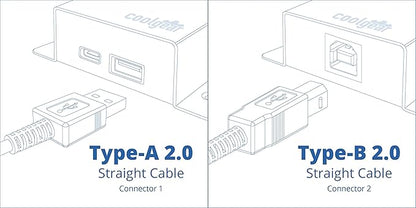 4ft. Black USB 2.0 A to B Device Cable