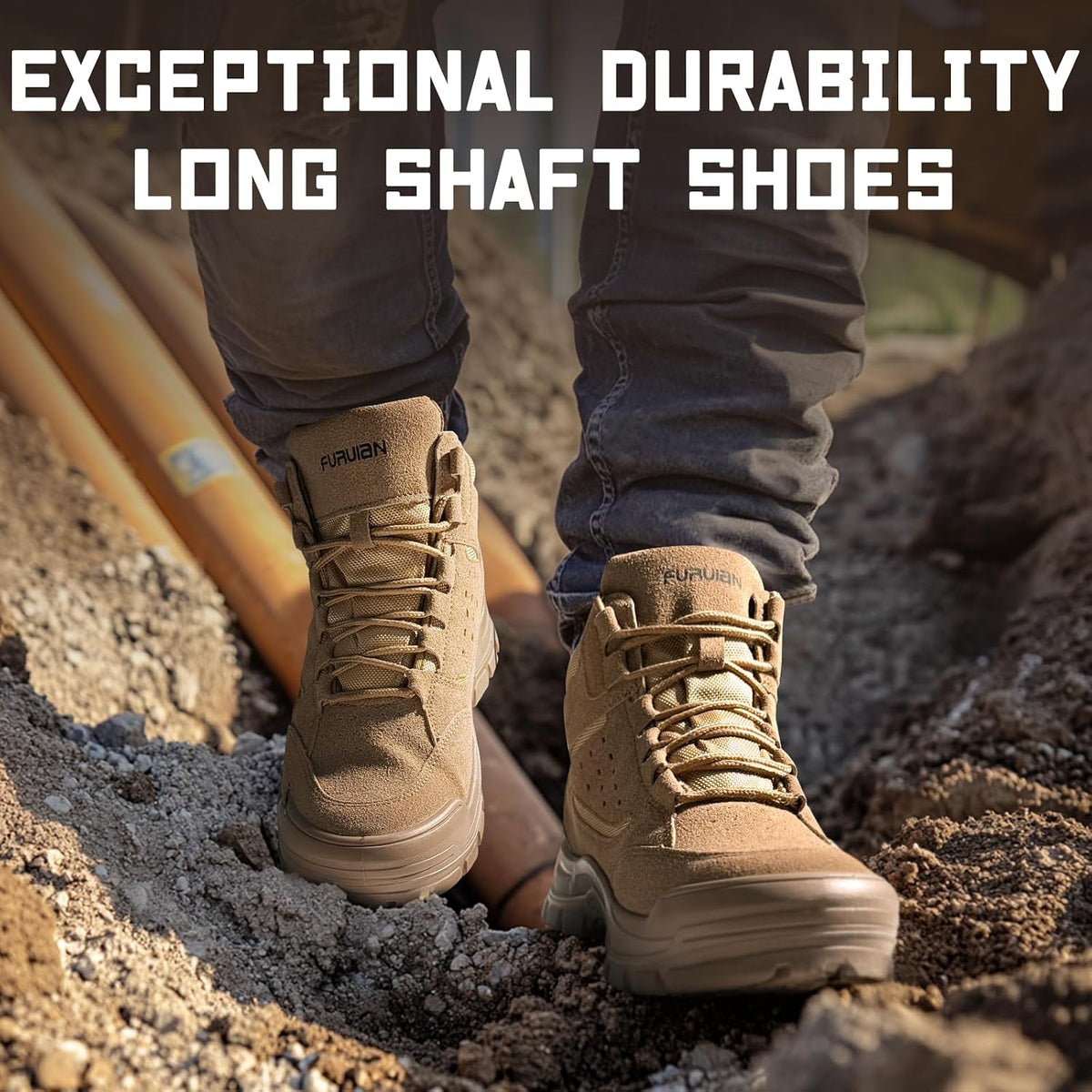 Steel Toe Boots for Men Women Comfortable Lightweight Work Boots for Men Slip Resistant High Top Steel Toe Safety Shoes Puncture Proof Indestructible Construction Shoes