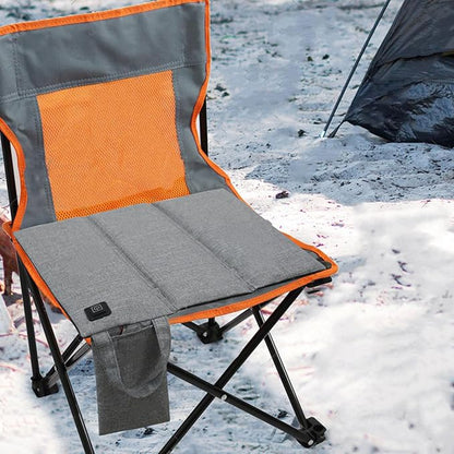 3 Temp Setting Heated Seat Cushion, Portable Fast Heating USB Power Seat Mats, Oxford Warm Pads, for Camping Fishing Hunting Stadium Travel Use