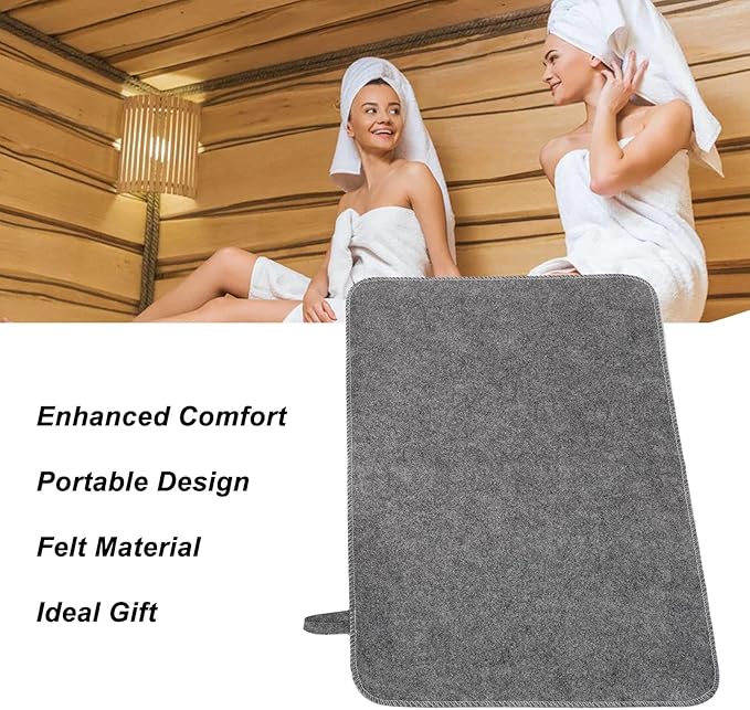 Sauna Mat, Infrared Sauna Accessories, Sauna Mat for Inside Sauna, Felt Sauna Cusion for Sauna Bath House Shower Room