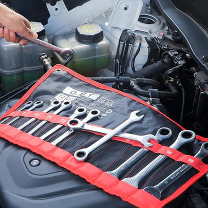 12pcs Wrench Set – Versatile Ratchet Wrenches for Efficient Automotive Repairs - Professional Grade Combination Wrench Set