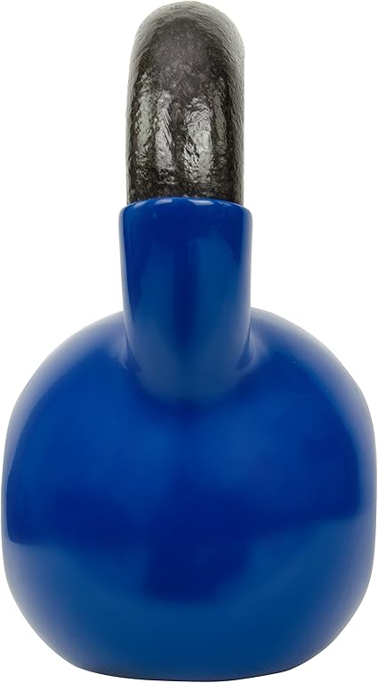 Sunny Health  Fitness Vinyl Coated Kettlebell for Strength Weight Training  Swinging Exercise - In 5, 10, 15, 20, 25 Pound