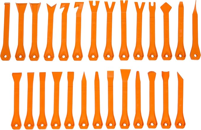 Lisle 68740 27 piece Trim Removal Master Set, Orange