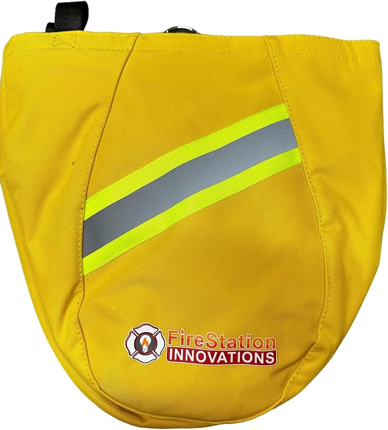 SCBA MASK BAG - Heavy Duty Firefighters Bags with Multiple Pockets| Respirator Bags with Sleek Design and Extra Storage (Yellow)