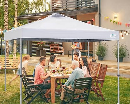 Ontheway 10x10 Replacement Canopy Top Cover, Pop Up Canopy Tent with Air Vent (White)