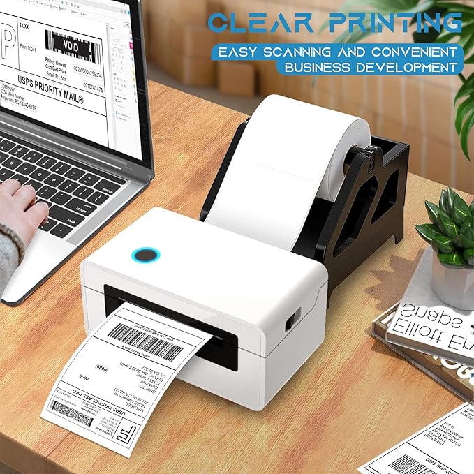 MFLABEL 4x6 Direct Labels, Perforated, Commercial Grade, for Thermal Printer, 250 Labels1 Roll, 2 Rolls