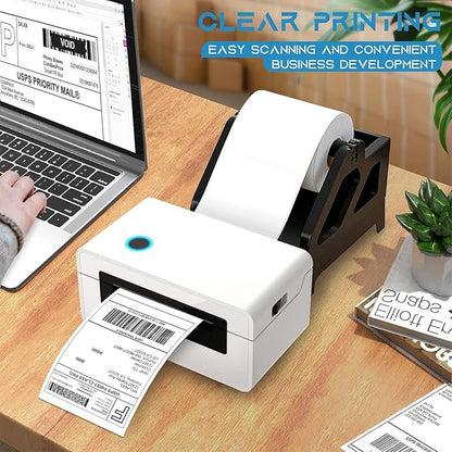 MFLABEL 4x6 Direct Labels, Perforated, Commercial Grade, for Thermal Printer, 250 Labels1 Roll, 2 Rolls