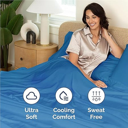 Full Size 4 Piece Sheet Set - Comfy Breathable  Cooling Bed Sheets Set - Hotel Luxury Bedding for Women, Men, Kids  Teens - Deep Pockets, Easy-Fit, Super Soft  Wrinkle Free - Oeko-Tex - Royal Blue