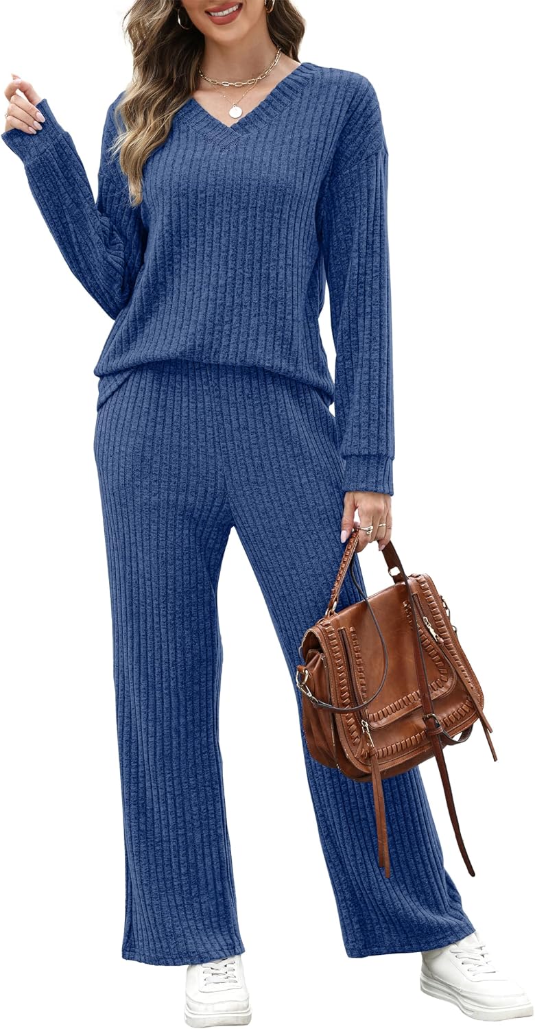 Lounge Sets for Women 2026 Vacation Matching Track Suits Sweater Fall Outfits (S-2XL