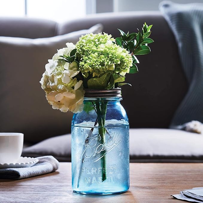 NEW! Limited Collector's Edition - Vintage AquaBlue BALL"PERFECT MASON" 32oz. Quart Jar - Turn-of-the-century Design (1910-1923)