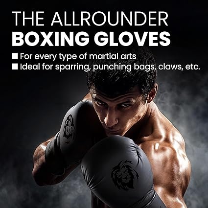 FIGHTR Boxing Gloves - Maximum Protection  Stability  Boxing Gloves for Boxing, MMA, Muay Thai  Kickboxing  Sizes 8-16 oz, Includes Carry Bag