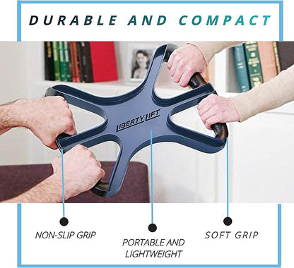Liberty Lift 15" Standing Aid and Handicap Bar with No-Slip Grip Handles 400 Lbs Weight Capacity, Portable Mobility Medical Support for Elderly Senior Patients As Seen On TV