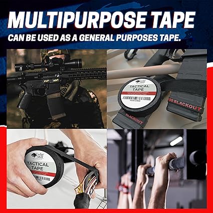 Cedar Mill Fine Firearms Handgun Grip Tape - Waterproof Gun Grip Tape, Non-Adhesive Multipurpose Military Tape to Improve Handles, Fore Grip Tape for Guns, Rifle, and Shotgun - 1 Inch x 21.87 Yards