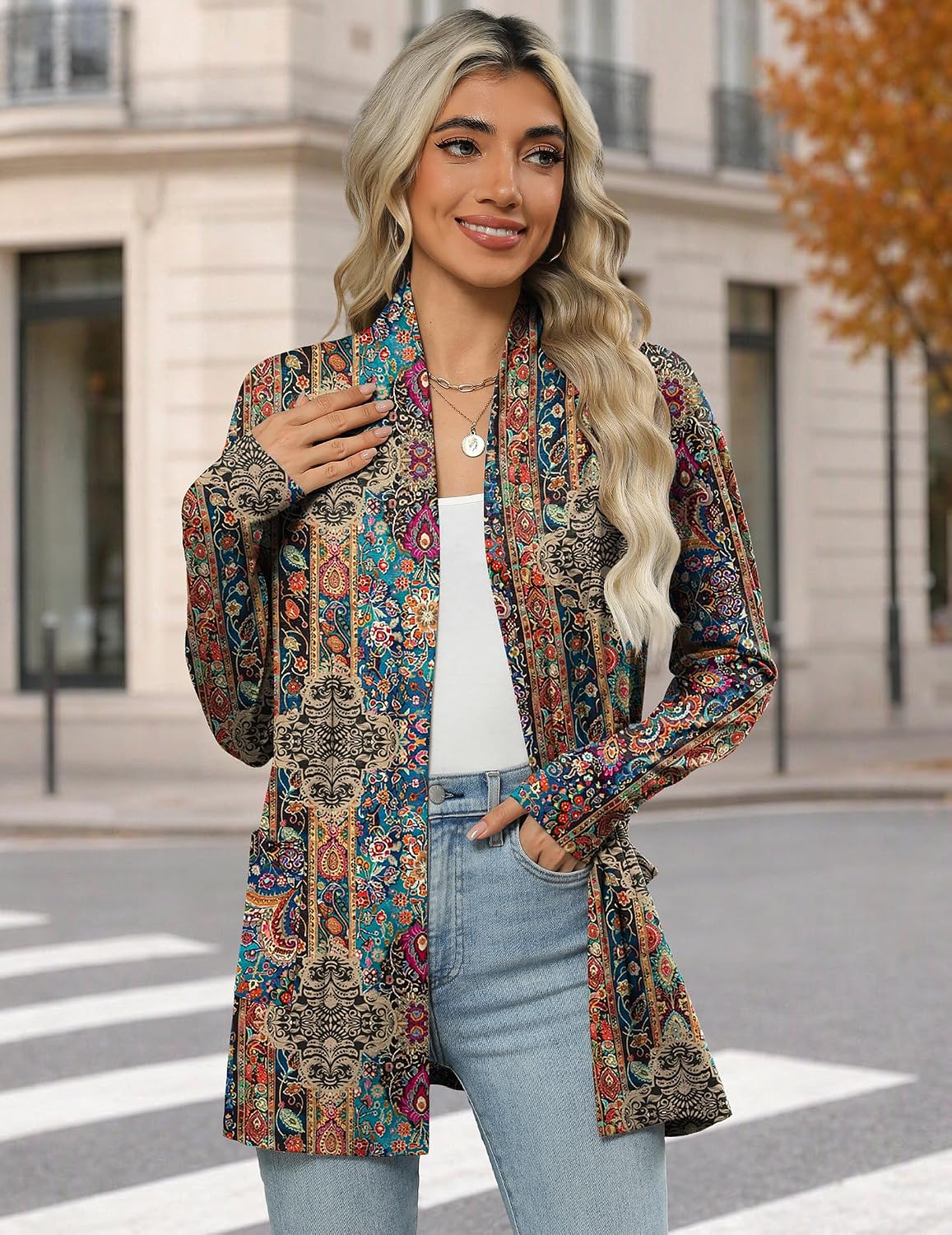 Zeagoo Women's Lightweight Cardigan Open Front Long Sleeve Casual Loose Thin Cardigans with Pockets 2026