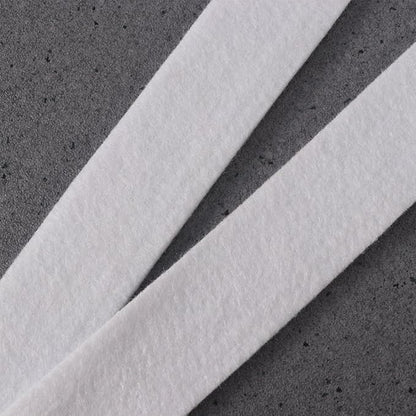 LUOEM Wool Felt Ribbon for DIY Crafts Christmas Tree Ribbon White 3cm x 500cm