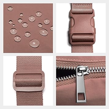 Belt Bag for Women Fanny Pack Crossbody Bags for Women Fashion Waist Packs with Adjustable Strap Gifts for Women Men (Brown)