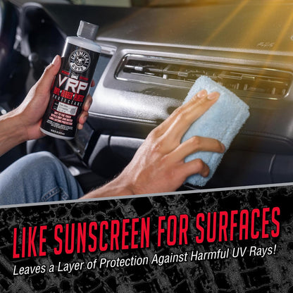 Chemical Guys VRP Vinyl, Rubber, and Plastic Dressing - Tire Dressing, Non-Greasy, Dry-to-the-Touch Shine for Tires, Trim, and More, Safe for Cars, Trucks, SUVs, RVs & More - 16 oz