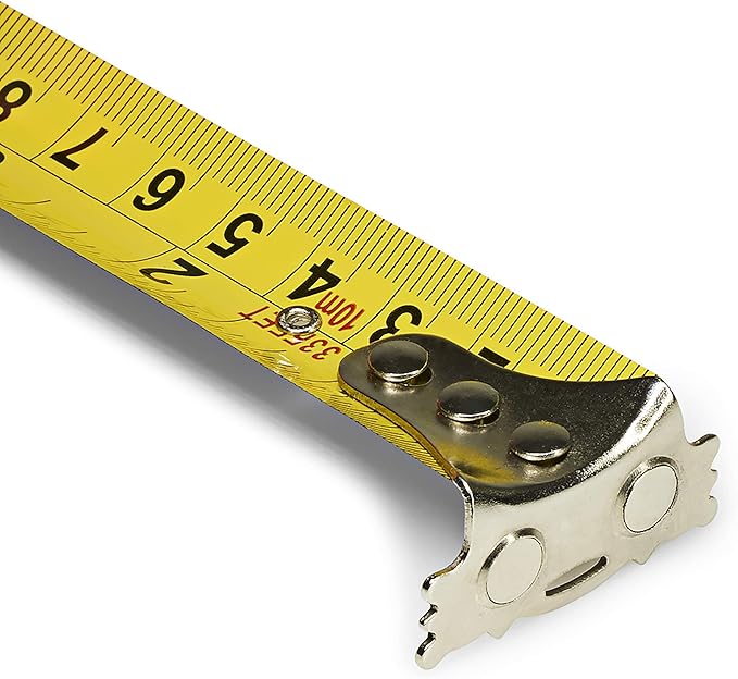 Benchmark - 33 FT Tape Measure with Large Magnetic Claw Tip - Inches and Centimeters