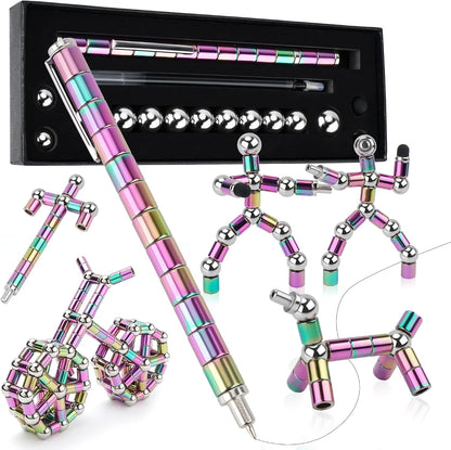 Fidget Pen, Magnetic Pen, Trendy Stress-Relief Toy for Teenagers, Work Decompression Gadgets?Teenager's Birthday Gift Ideas?Gifts Suitable for Boys and Girls. (Colorful)