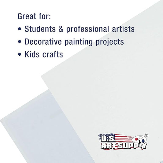 US Art Supply 16 X 20 inch Professional Artist Quality Acid Free Canvas Panel Boards for Painting 12-Pack (1 Full Case of 12 Single Canvas Board Panels)