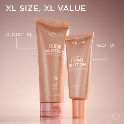 L'Oreal Paris Makeup True Match Lumi Glotion, Natural Glow Enhancer, Illuminator Highlighter, Bronzing Drops For a Sun-Kissed Glow, 903 Medium (NO BOX)